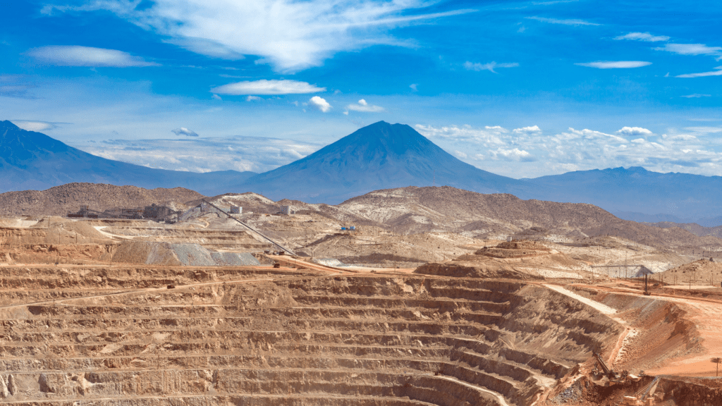 a mining rig in the mountain