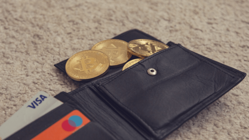 a wallet full of crypto currency