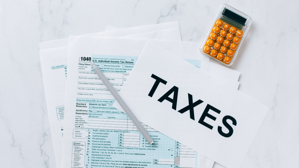 a document giving calculation about tax