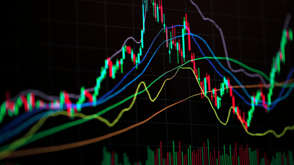 a fluctuating data showing a profitability